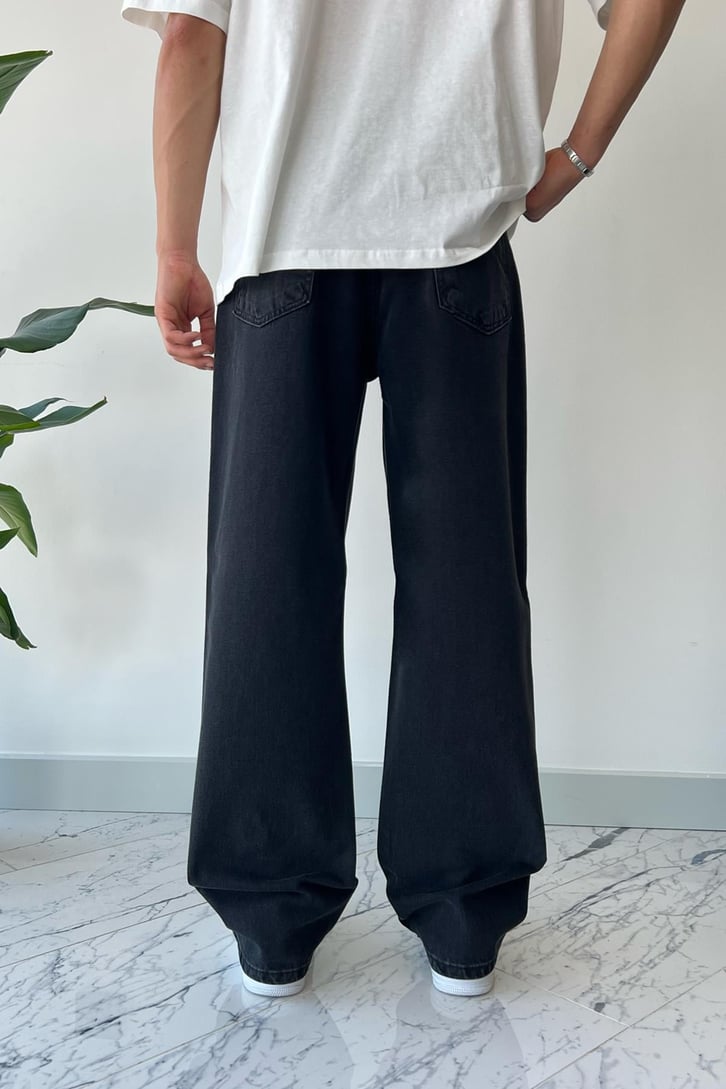 Basic Siyah Baggy Jean
