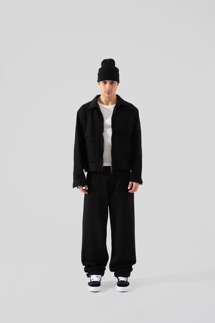 Basic Siyah Baggy Pantolon