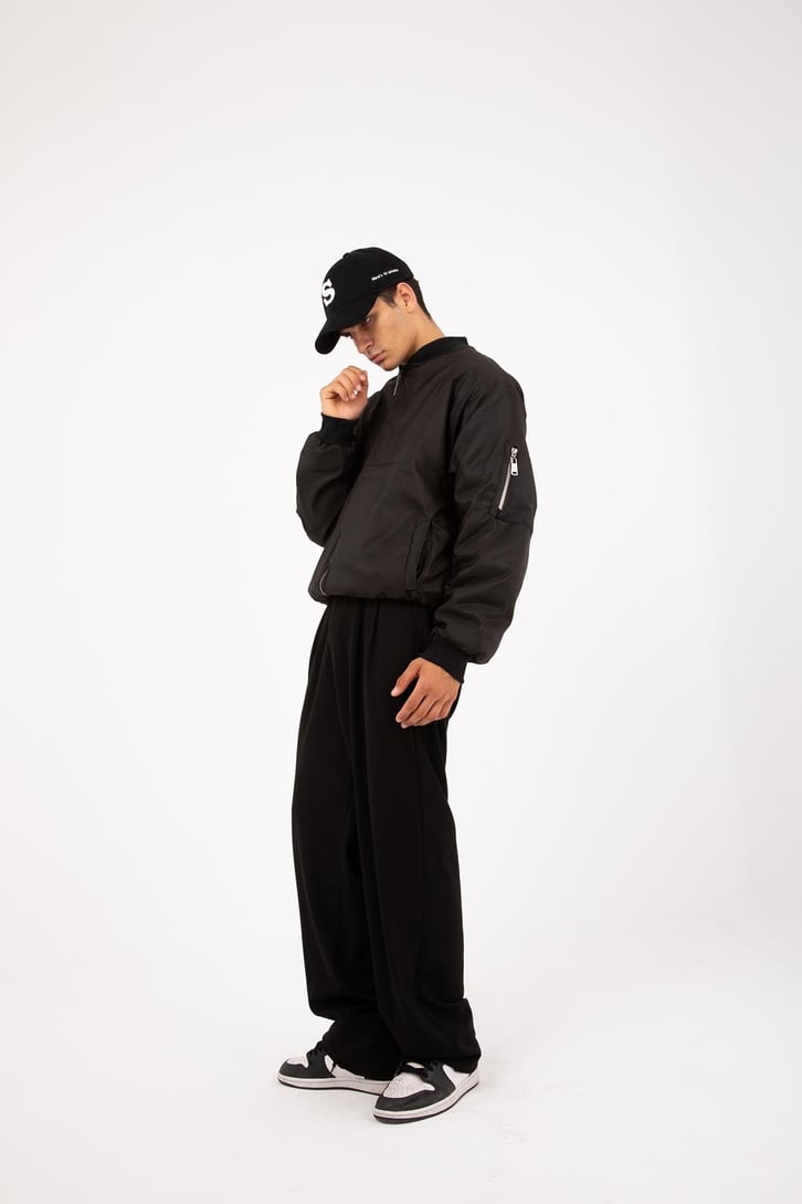 Basic Siyah Bomber Ceket
