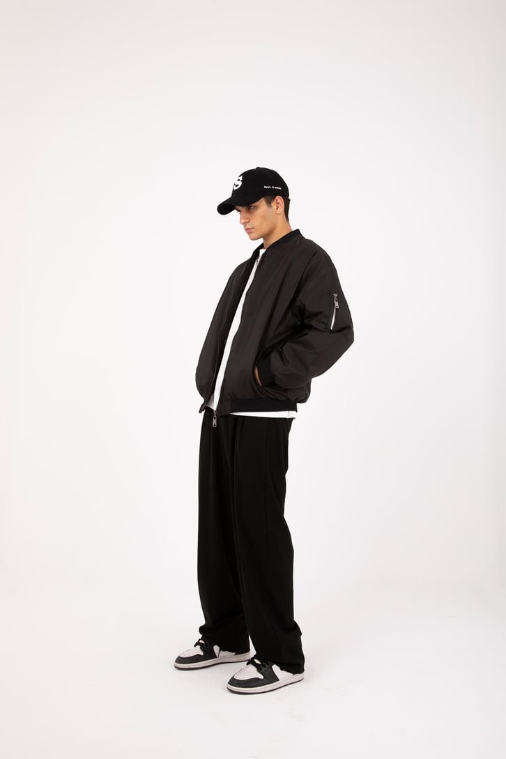 Basic Siyah Bomber Ceket