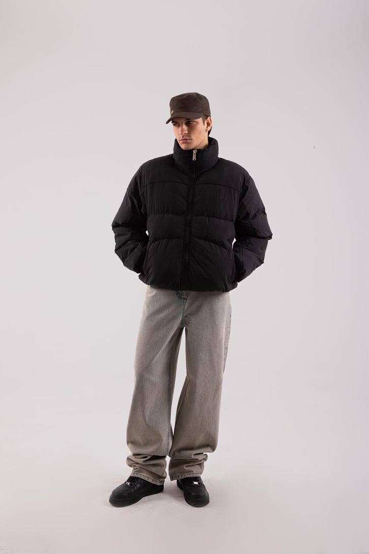 Basic Siyah Bomber Mont