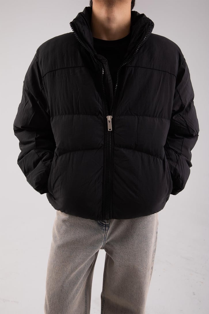 Basic Siyah Bomber Mont