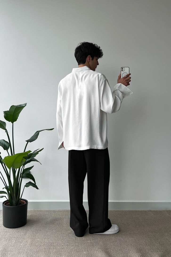Basic Siyah Kumaş Pantolon