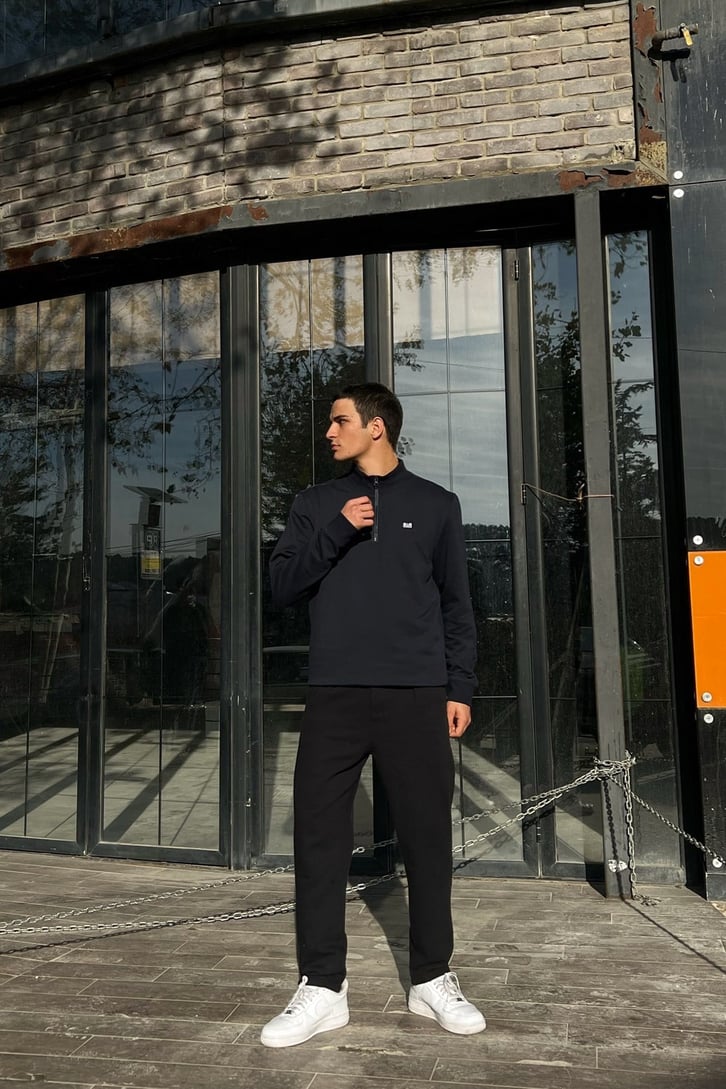 Basic Siyah Premium Kumaş Pantolon