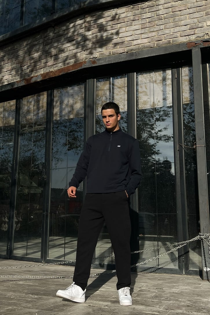 Basic Siyah Premium Kumaş Pantolon