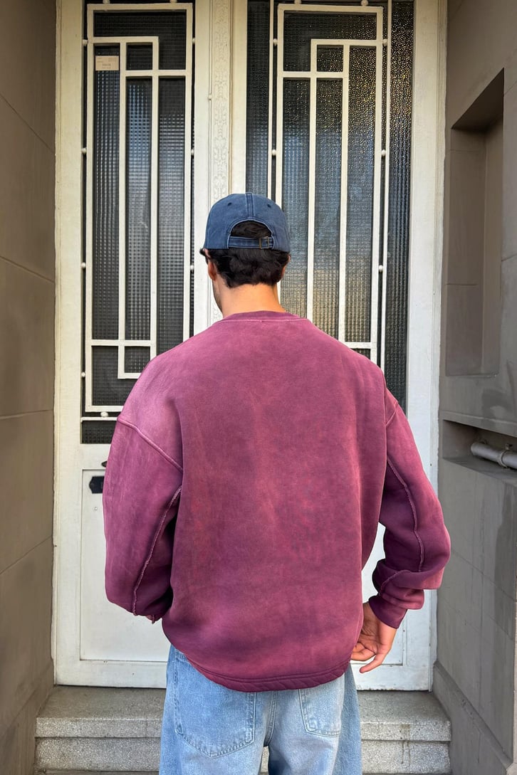 Basic Taş Nakışlı Sweatshirt