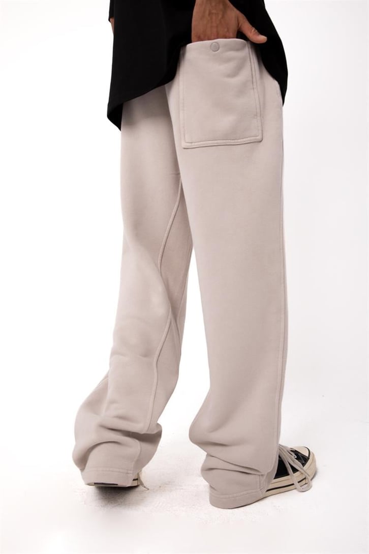 Basic Taş Rengi Relaxed Eşofman Altı