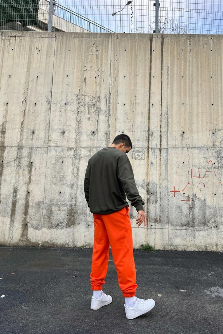 Basic Turuncu Jogger Fit Eşofman Altı