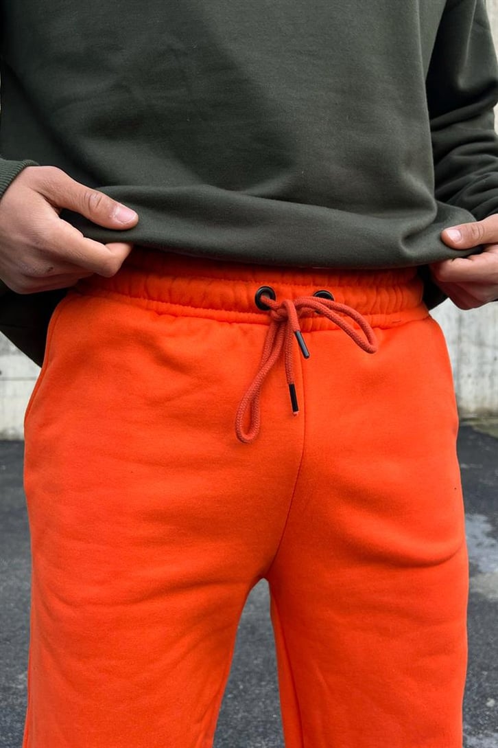Basic Turuncu Jogger Fit Eşofman Altı