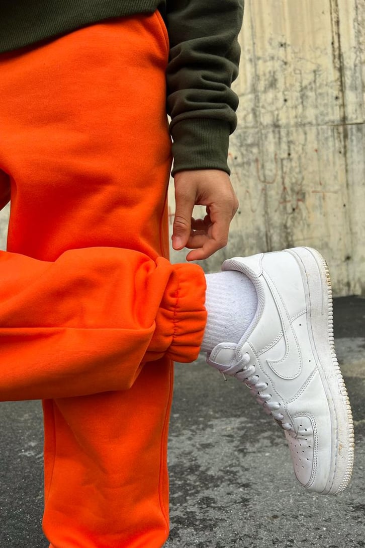 Basic Turuncu Jogger Fit Eşofman Altı
