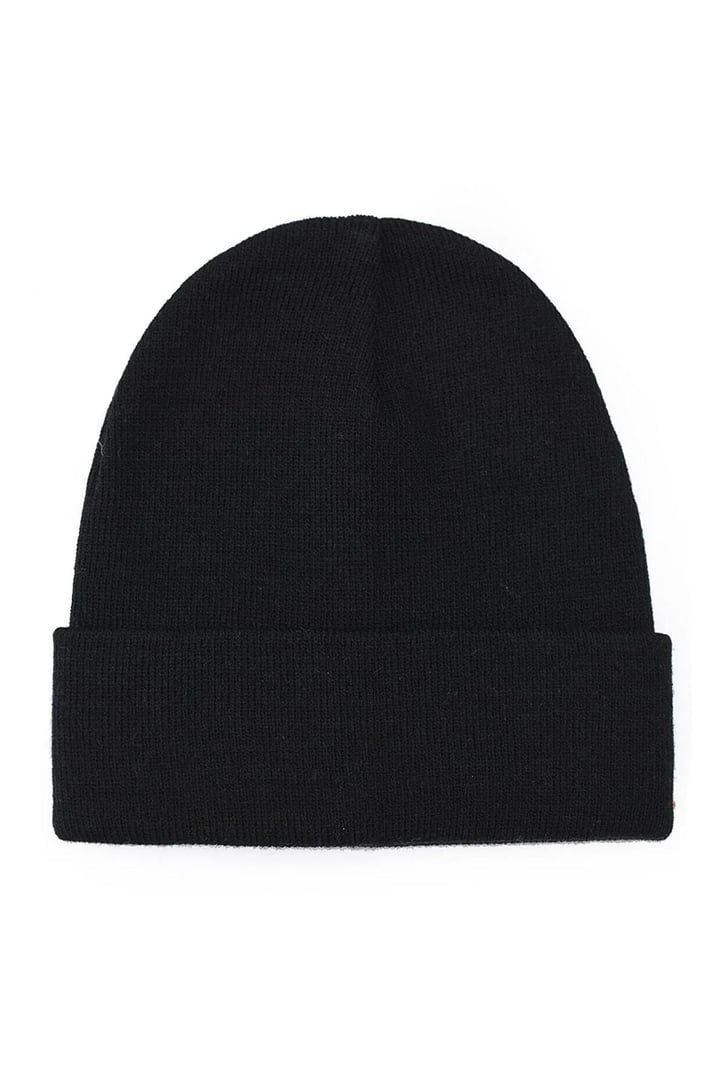 Basic Unisex Siyah Triko Bere