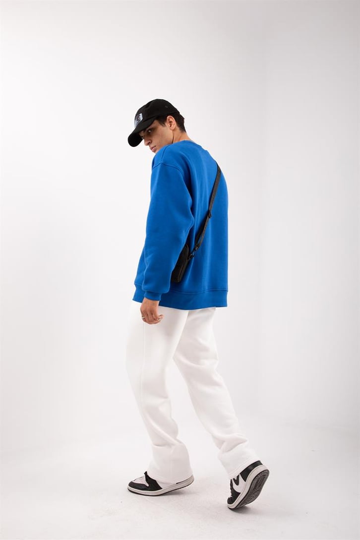 Basic Yeşil Oversize Sweatshirt