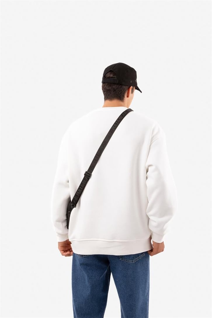 Basic Yeşil Oversize Sweatshirt