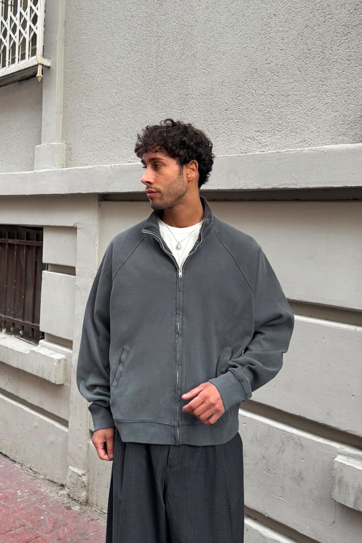 Basic Zip Sweatshirt