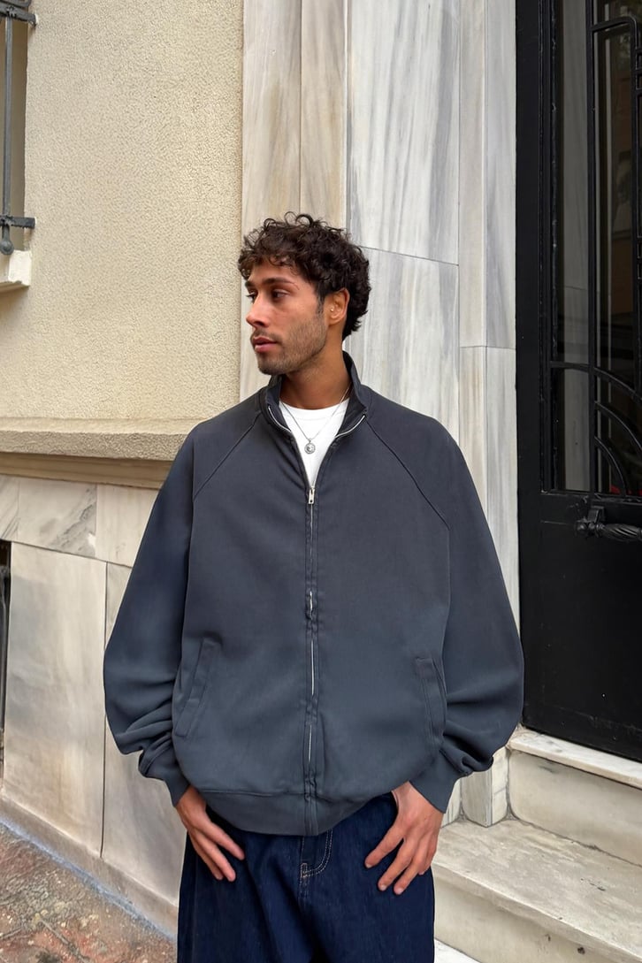Basic Zip Sweatshirt