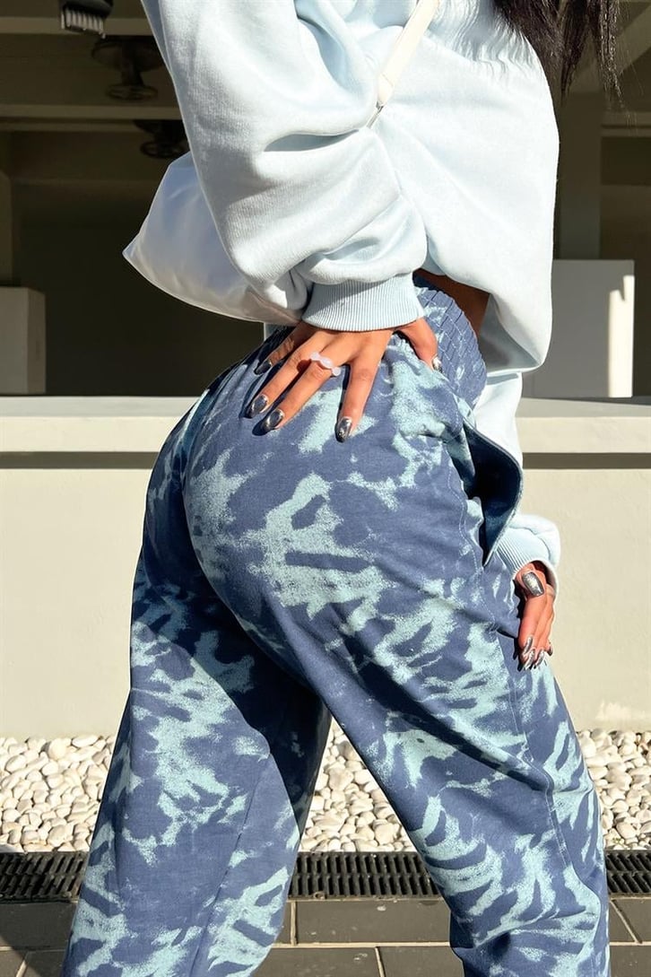 Batik Desen Lacivert Eşofman Altı