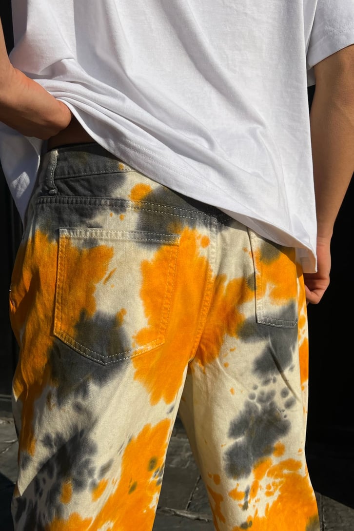 Batik Desen Turuncu Baggy Jean