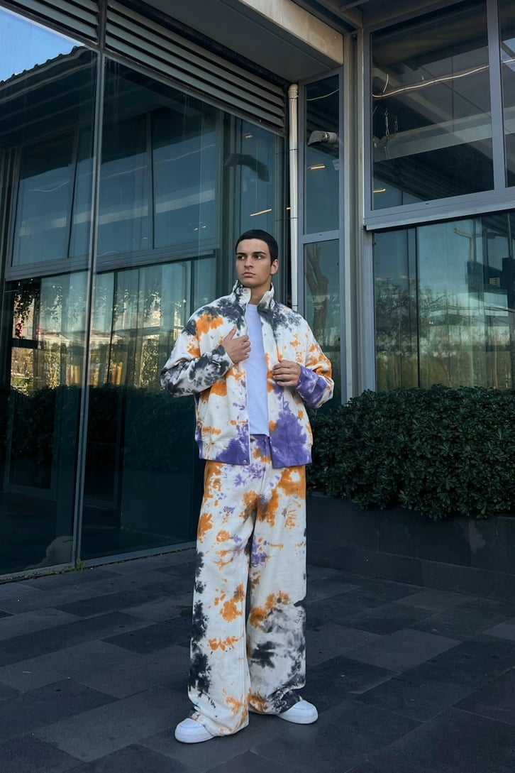 Batik Desenli Zipper Eşofman Takìmì