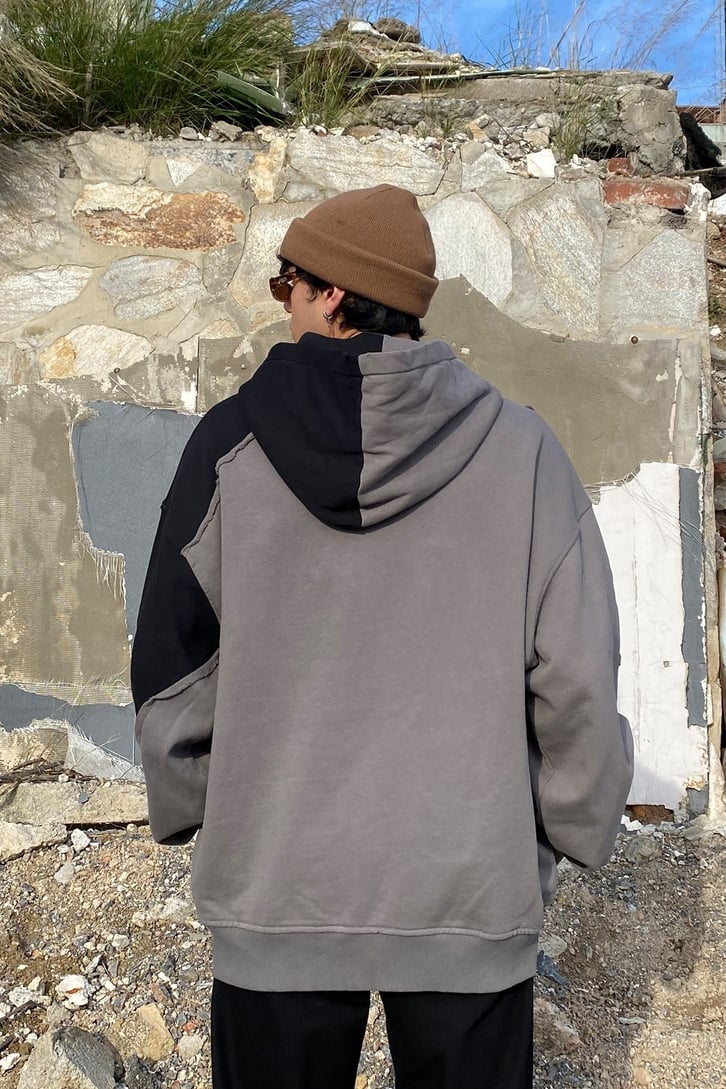 Be Human Distressed Oversize Premium Hoodie
