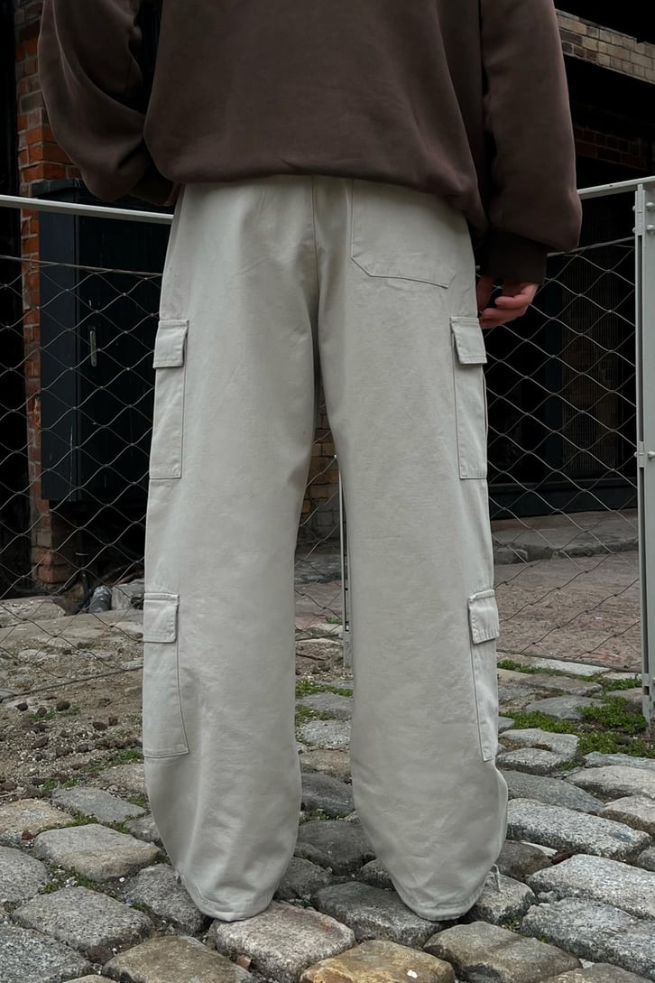 Bel Bağcıklı Kargo Pantolon