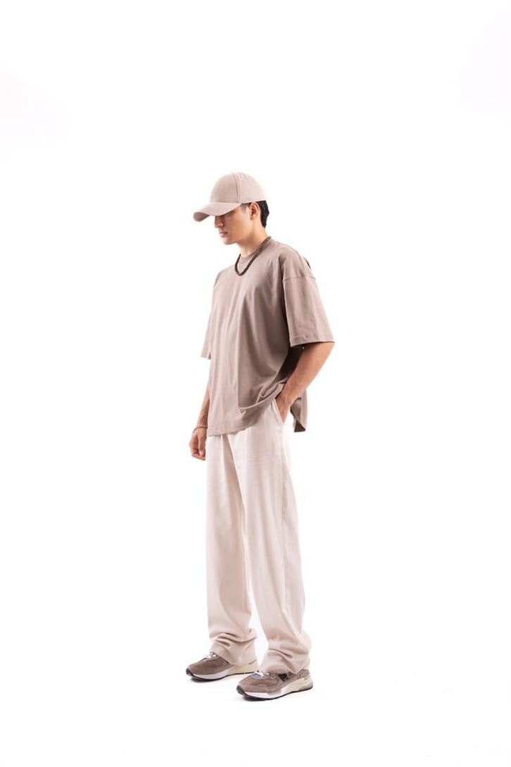 Bel Bağcıklı Kumaş Pantolon