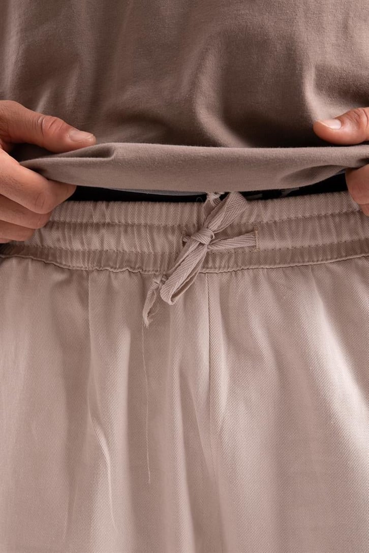 Bel Bağcıklı Kumaş Pantolon