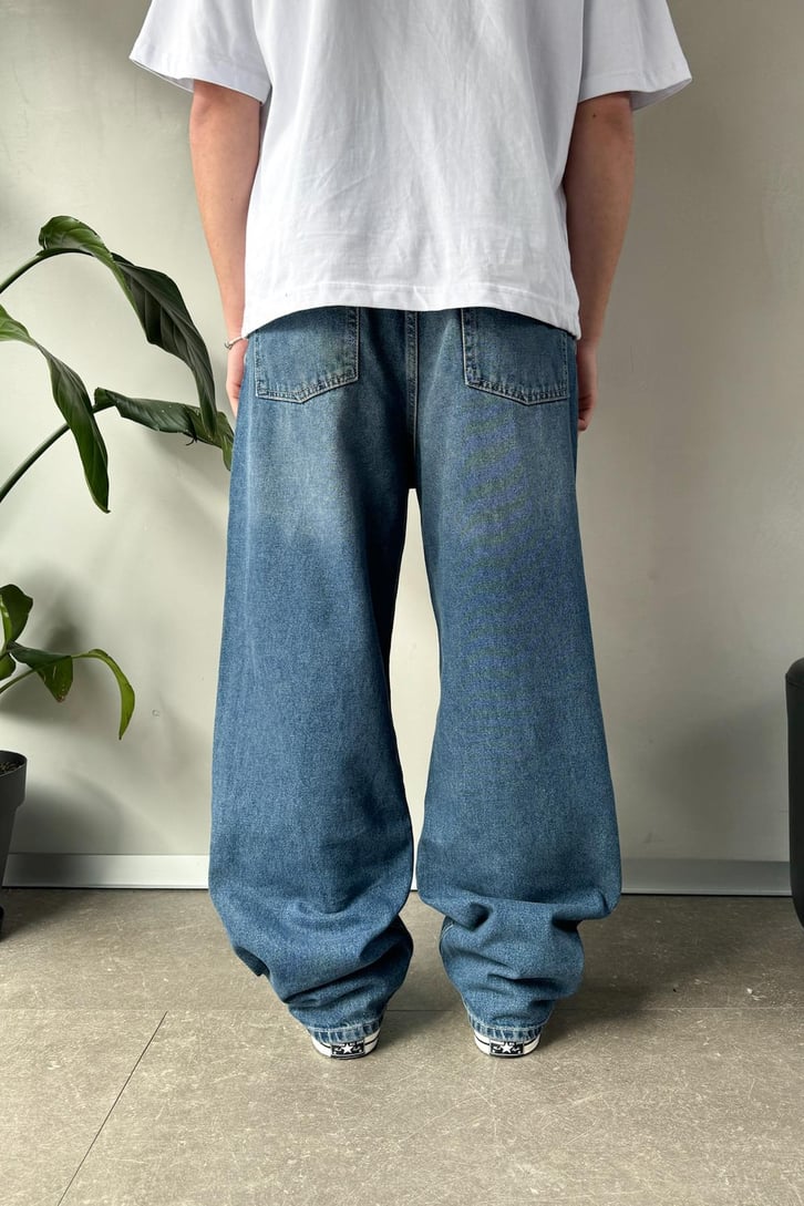 Bel Kemerli Basic Baggy Jean