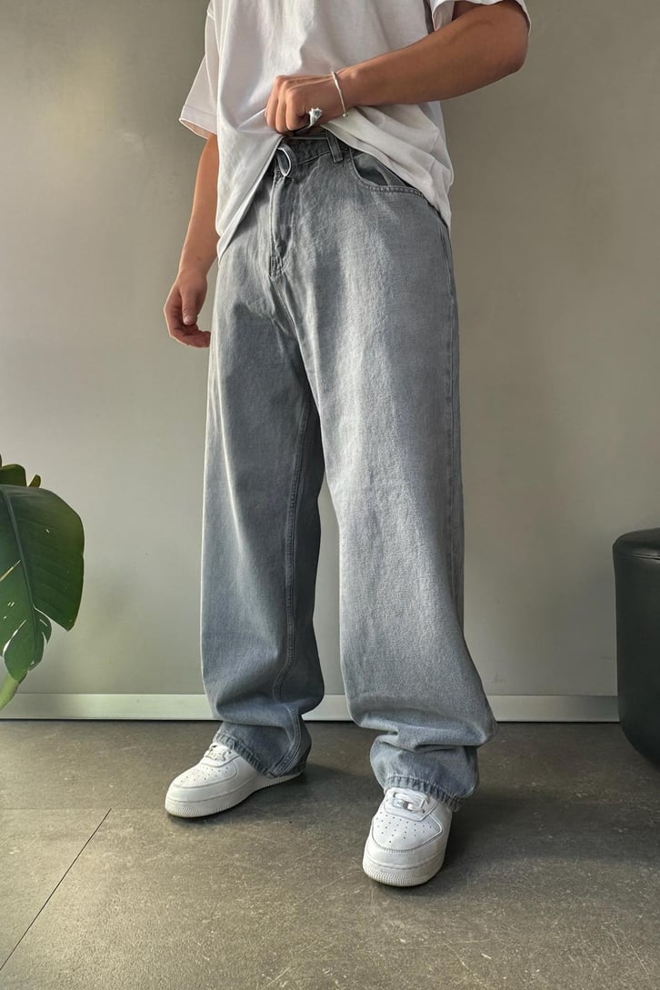 Bel Kemerli Basic Baggy Jean