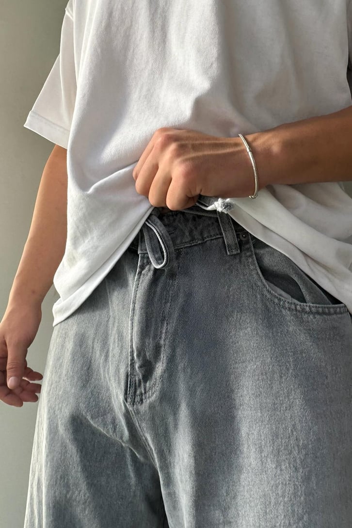Bel Kemerli Basic Baggy Jean