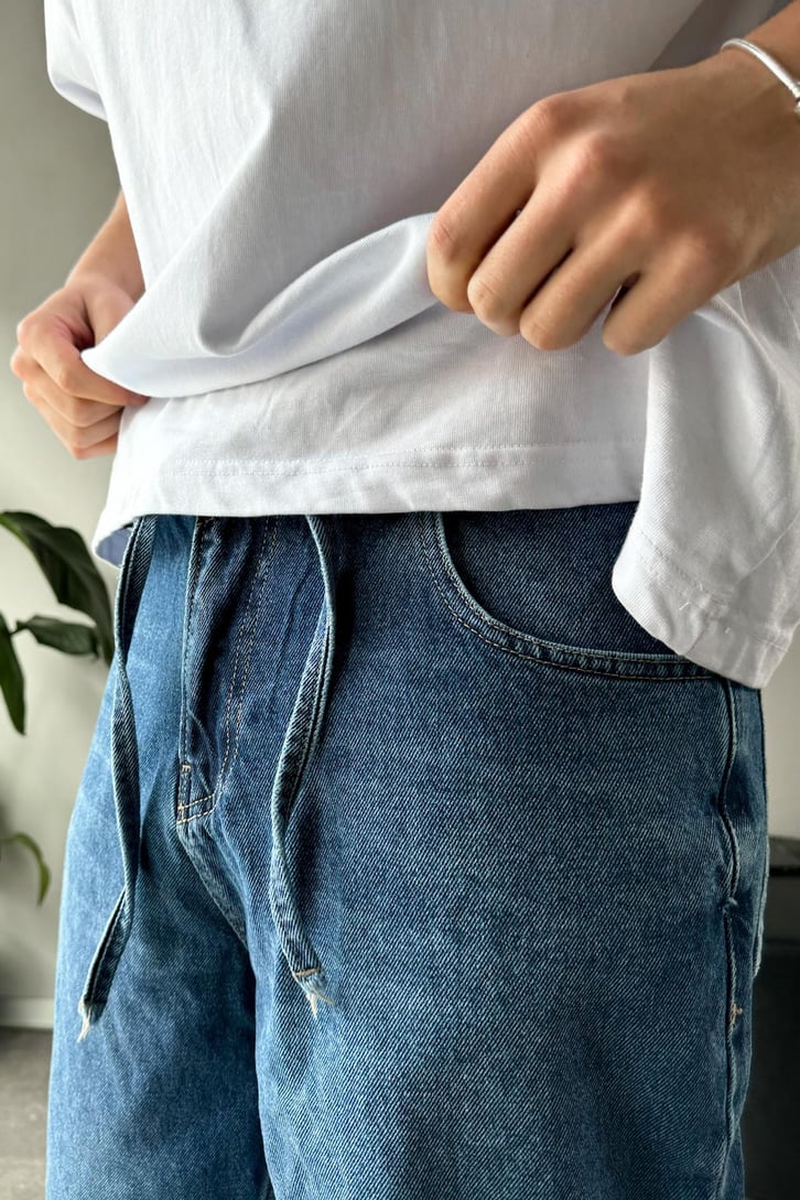 Bel Kemerli Basic Baggy Jean