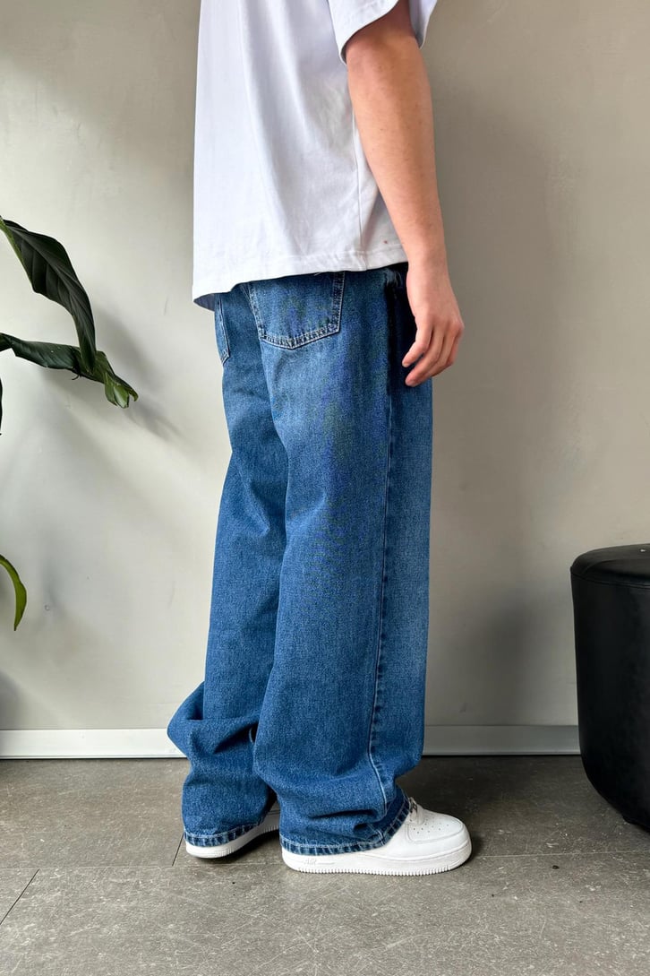 Bel Kemerli Basic Baggy Jean