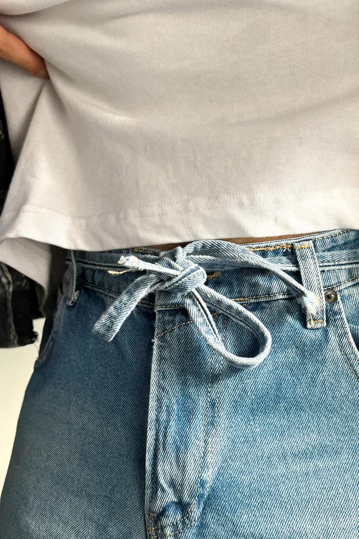 Bel Kemerli Basic Baggy Jean