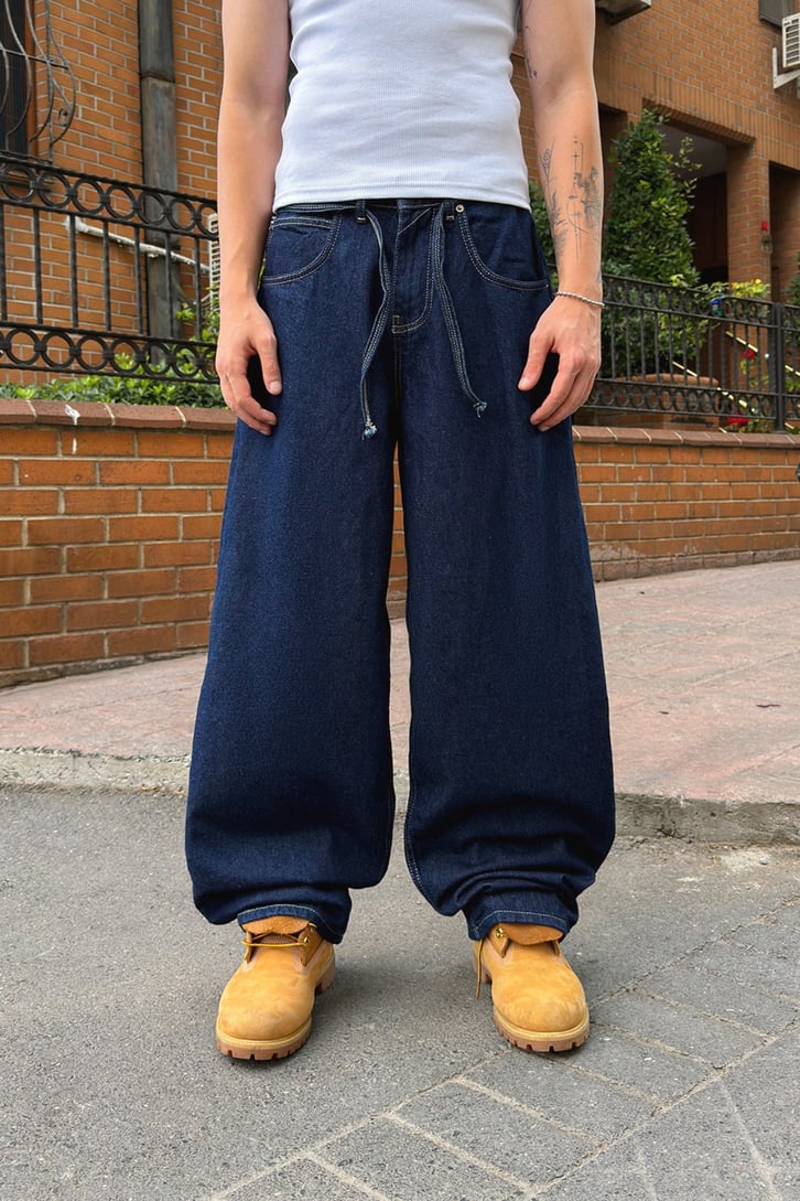 Bel Lastikli Baggy Jean