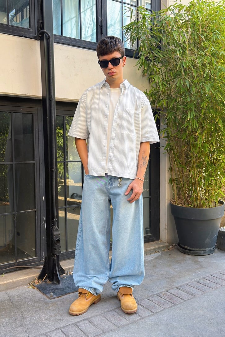 Bel Lastikli Baggy Jean