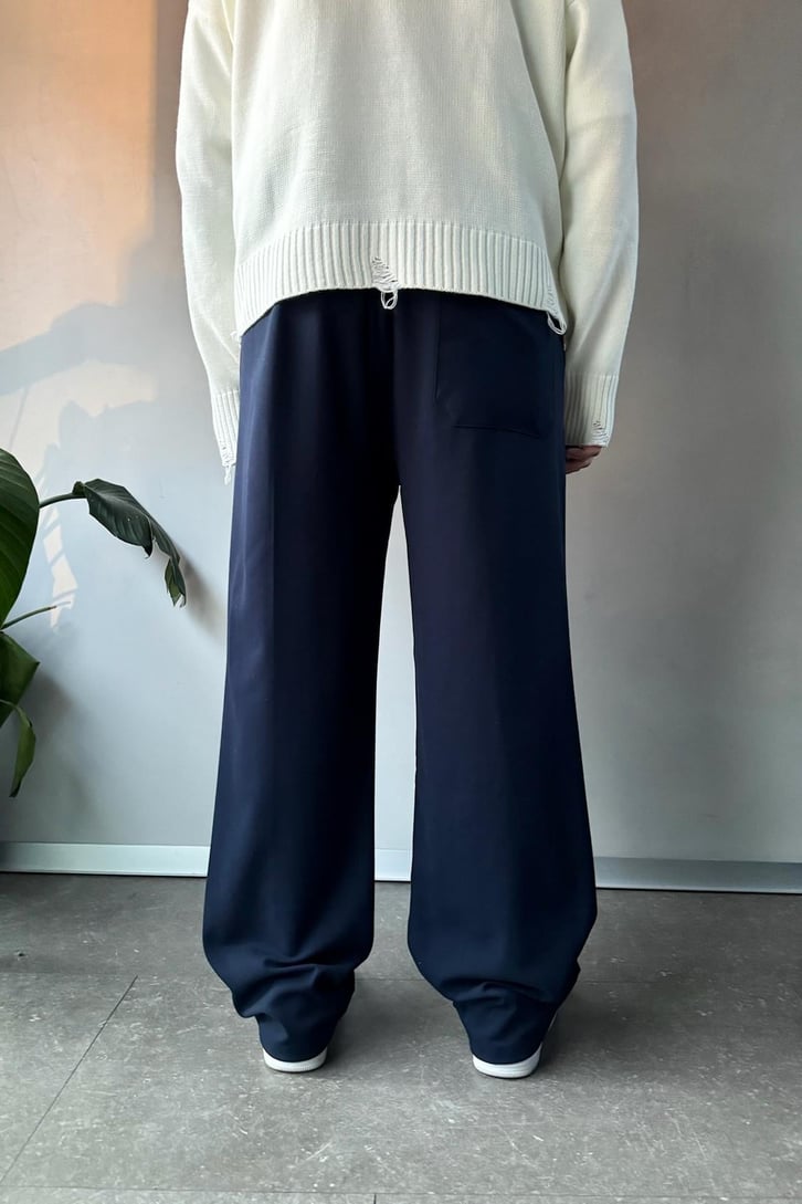 Bel Lastikli Basic Kumaş Pantolon