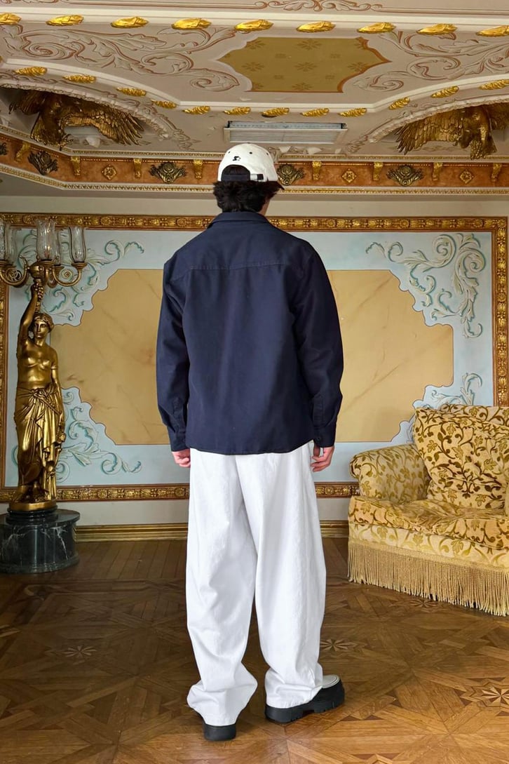 Bel Lastikli Gabardin Baggy Pantolon