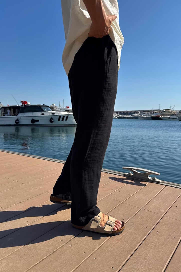 Bel Lastikli Rahat Baggy Pantolon