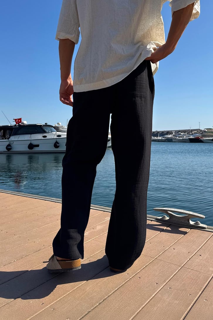 Bel Lastikli Rahat Baggy Pantolon