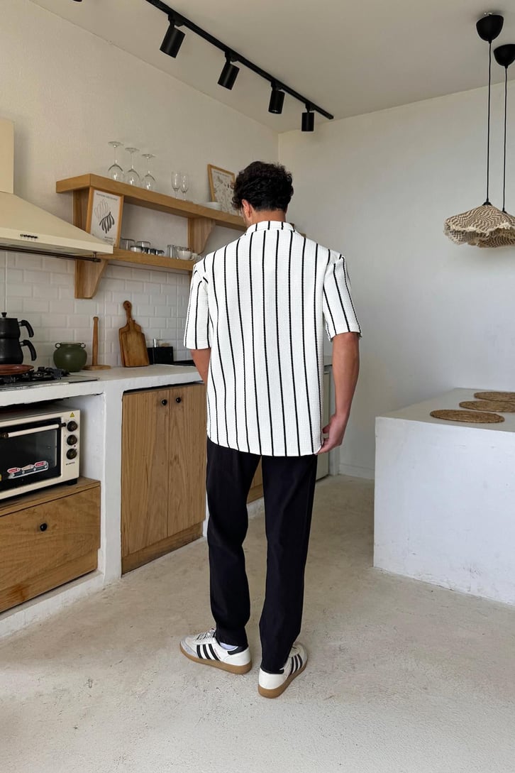 Bel Lastikli Regular Keten  Pantolon