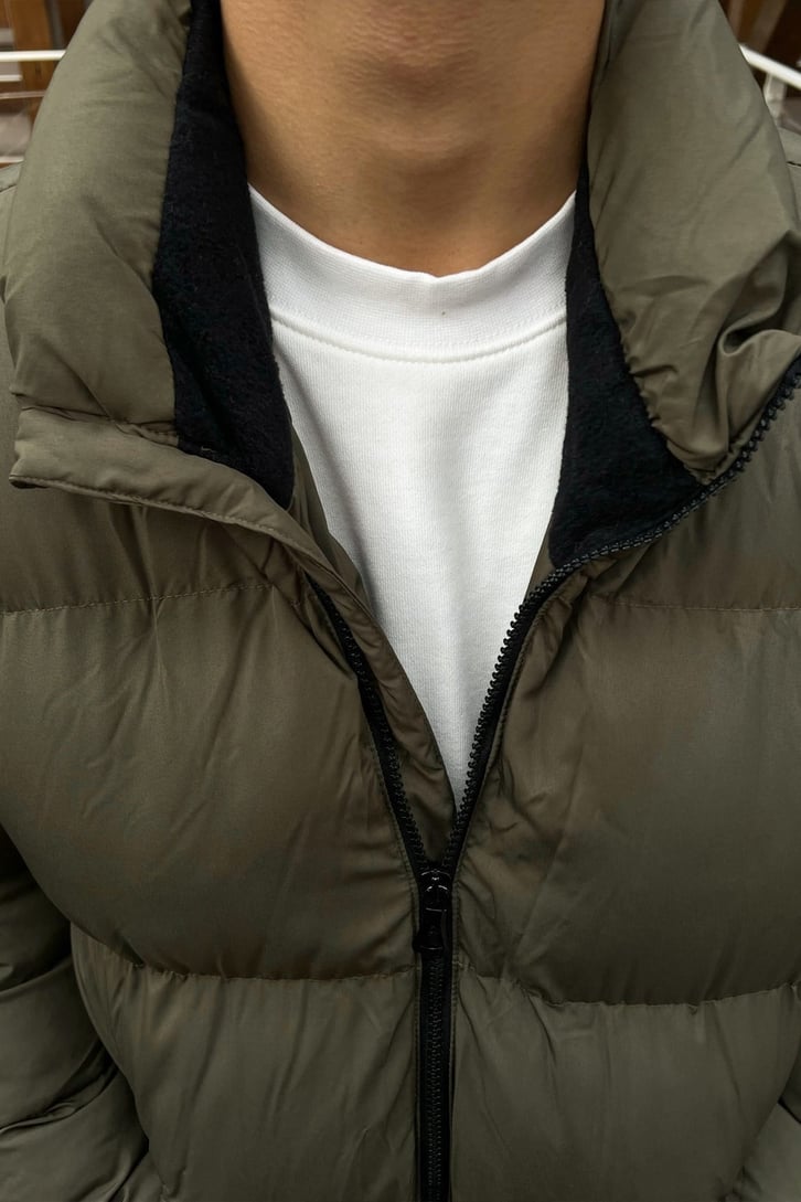 Beli Lastikli Basic Şişme Mont