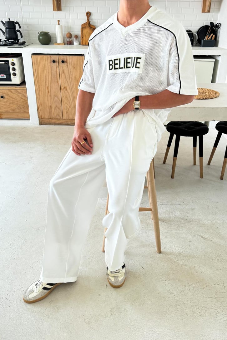 Believe Baskılı File Tişört