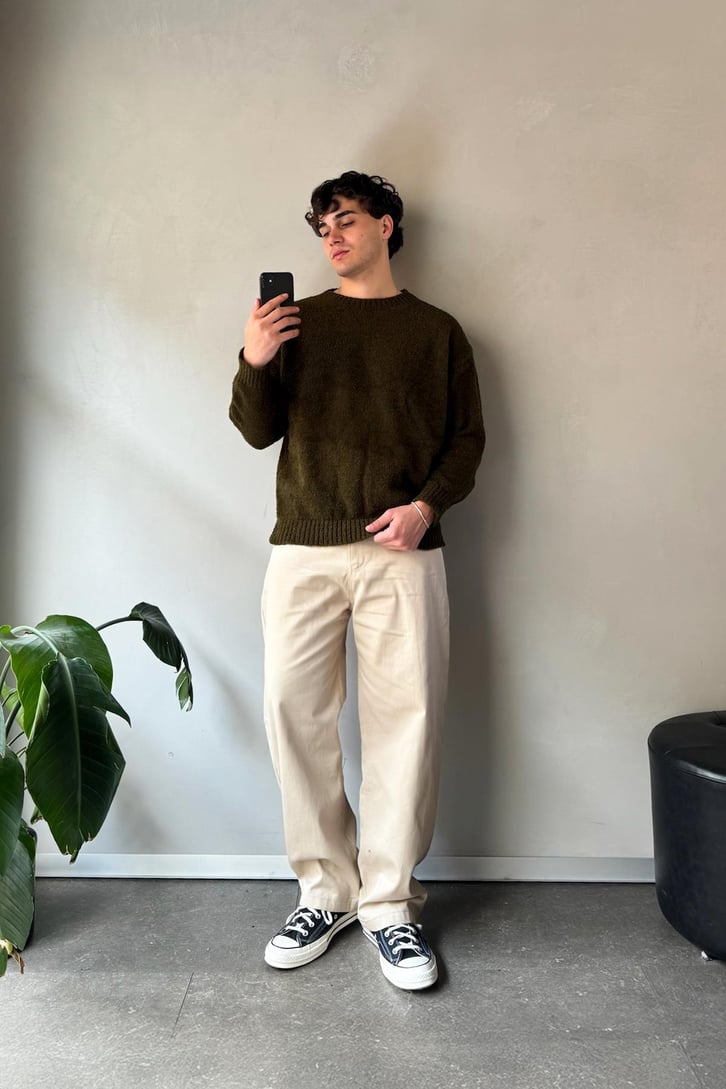 Bisiklet Yaka Basic Kazak