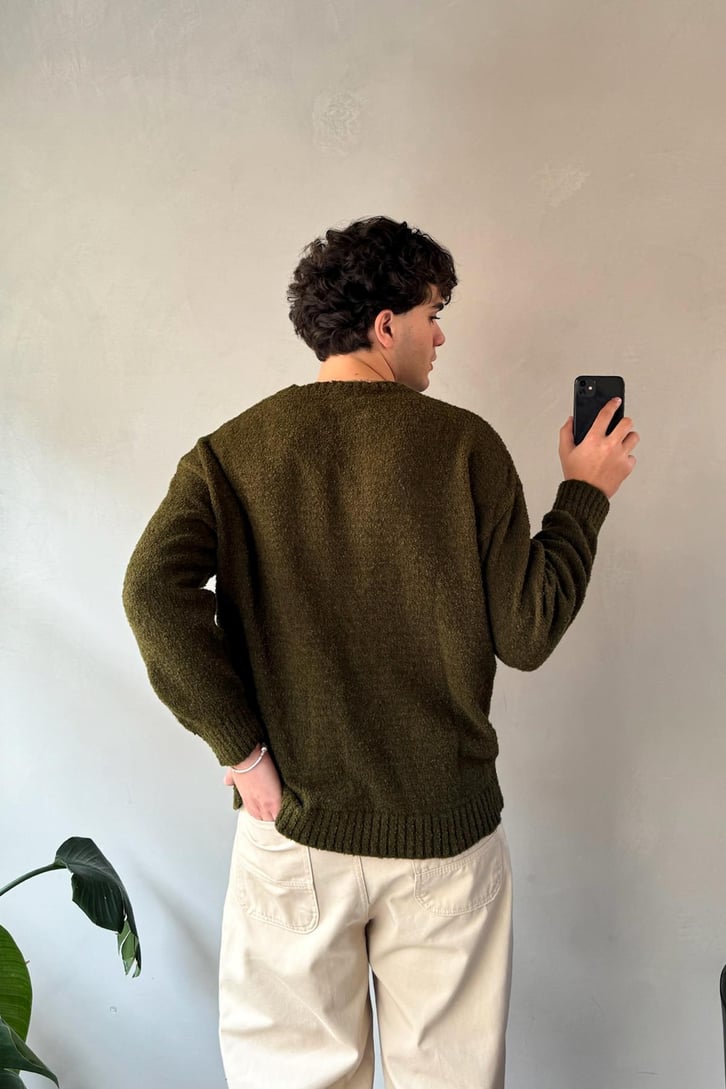 Bisiklet Yaka Basic Kazak