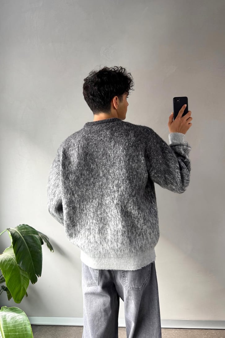 Bisiklet Yaka Oversize Kazak