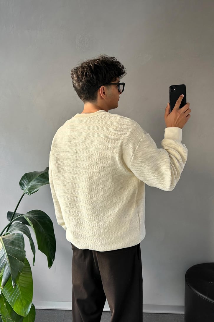 Bisiklet Yaka Sweatshirt