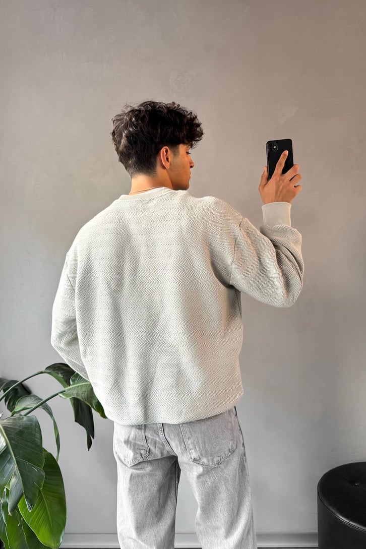 Bisiklet Yaka Sweatshirt