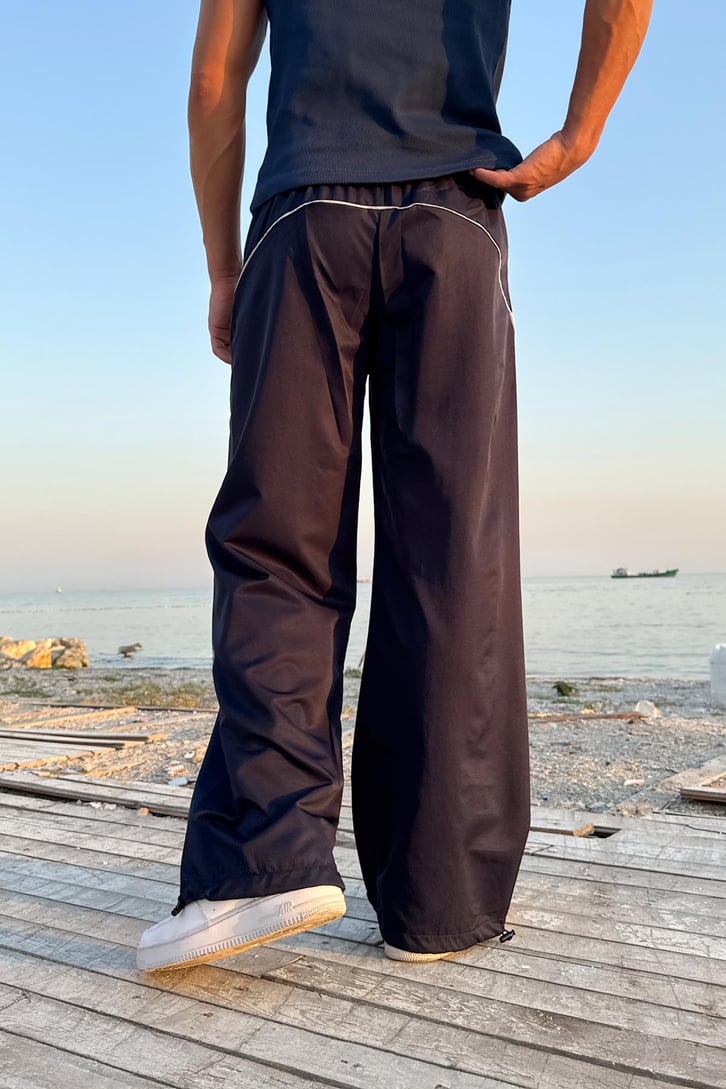 Biyeli Stoperli Paraşüt Pantolon
