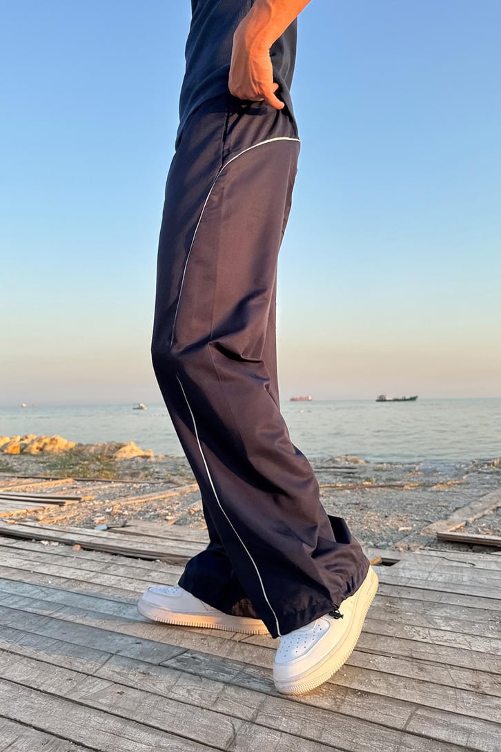 Biyeli Stoperli Paraşüt Pantolon