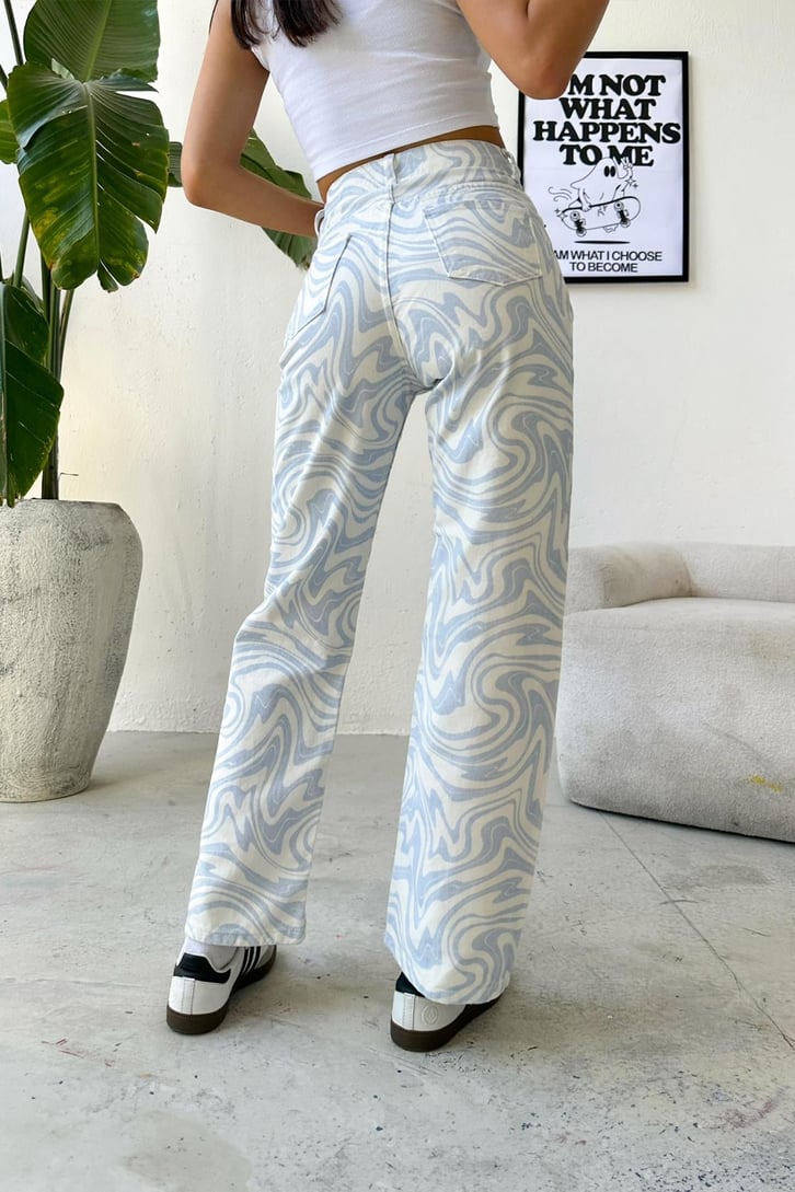 Blue Waves Baggy Jean
