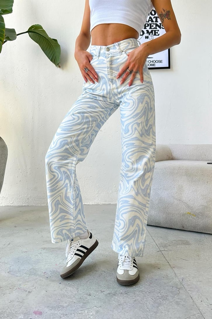 Blue Waves Baggy Jean